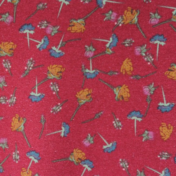 Small LuLaRoe Red Floral Tunic Dress - Picture 3 of 5